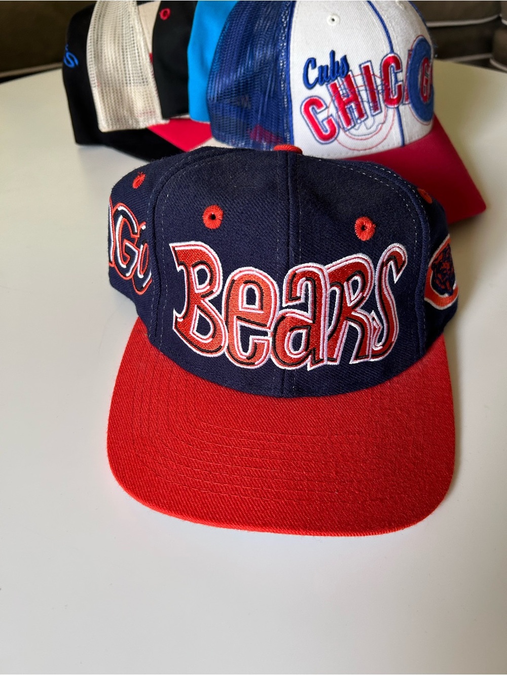 6 Vintage SnapBack Chicago Sports Team Collection Hats